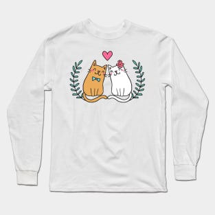 Sweet Cat Lover Art Prints Long Sleeve T-Shirt